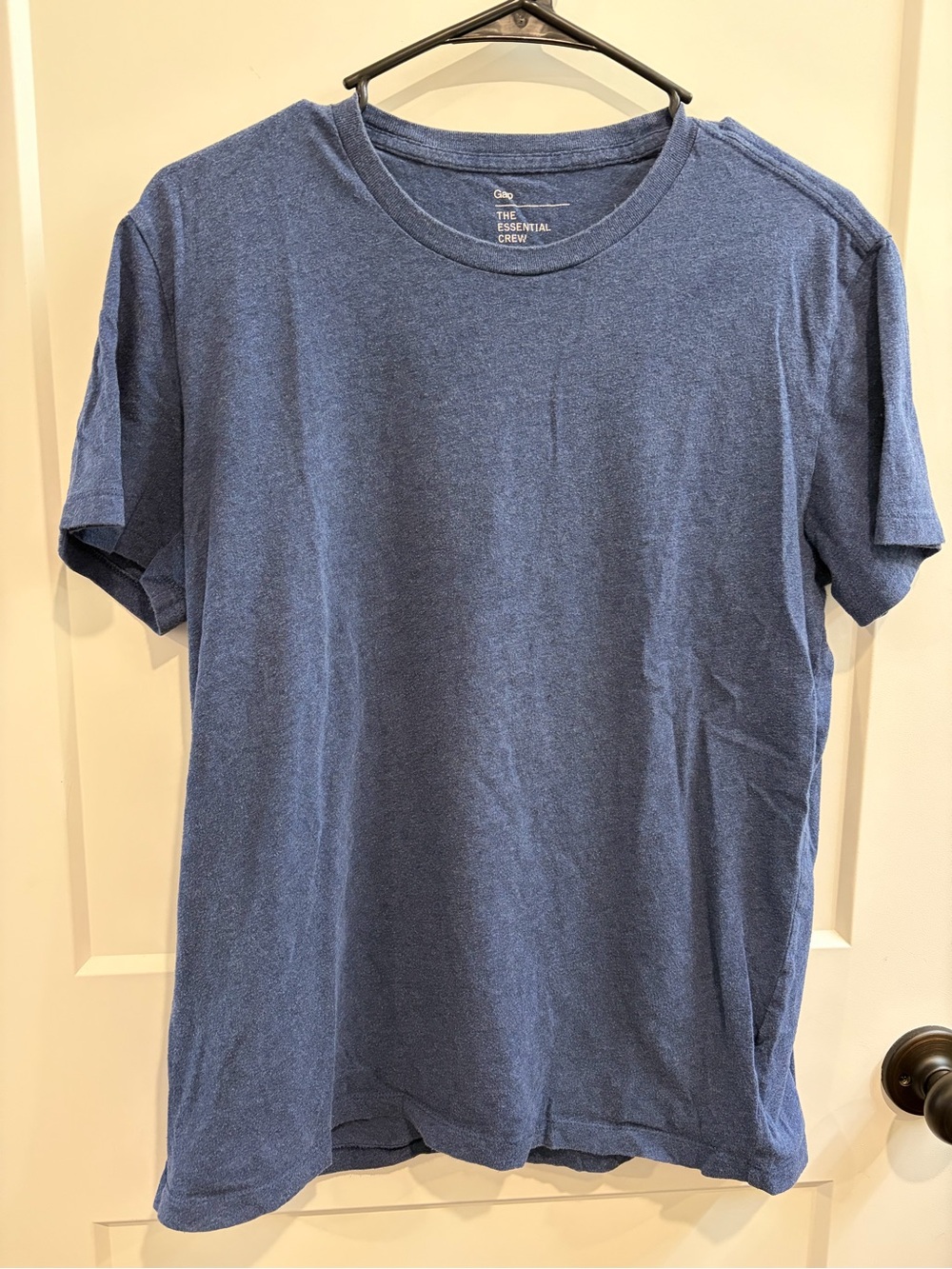 GAP Essential Crew Short-Sleeve T-Shirt - Heather Blue